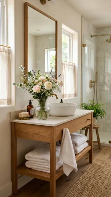 Add fresh flowers occasionally