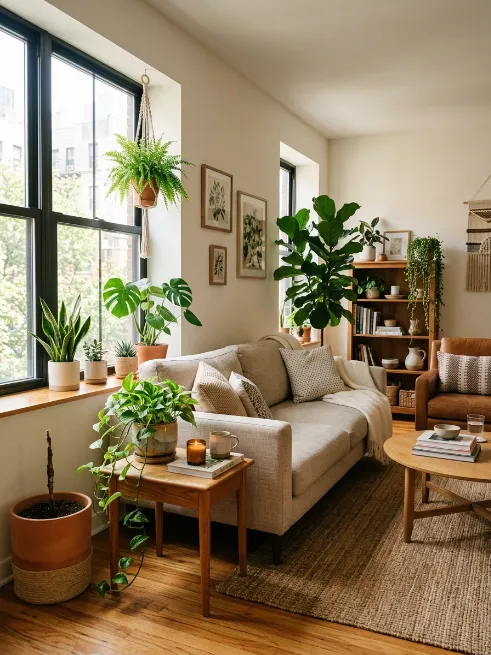 Add greenery for a natural feel