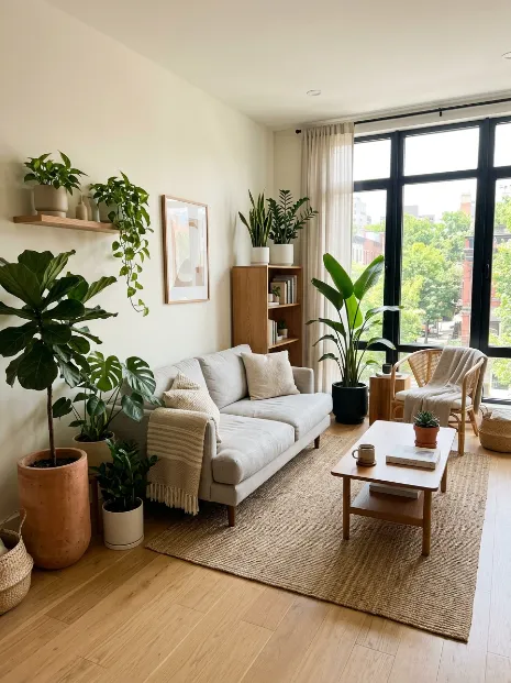 Add greenery in simple pots