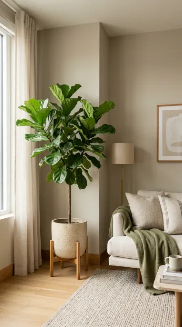 Add plants to fill empty corners