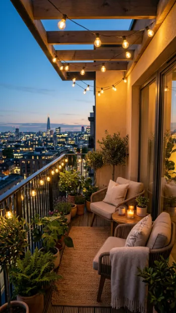 Add string lights for evening ambiance