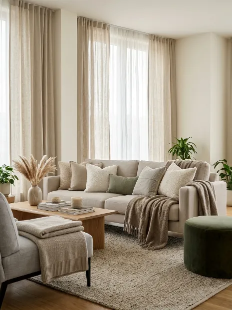 Add texture through fabrics