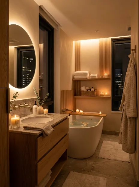 Add warm dimmable lighting