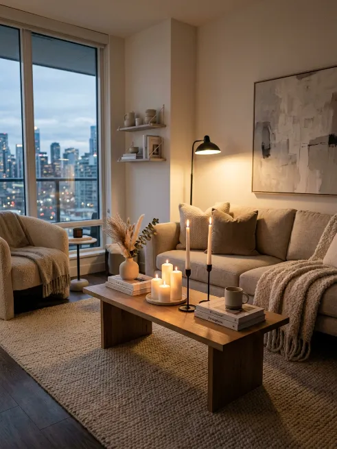 Add warmth with candles