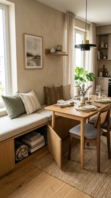 Add a bench with storage