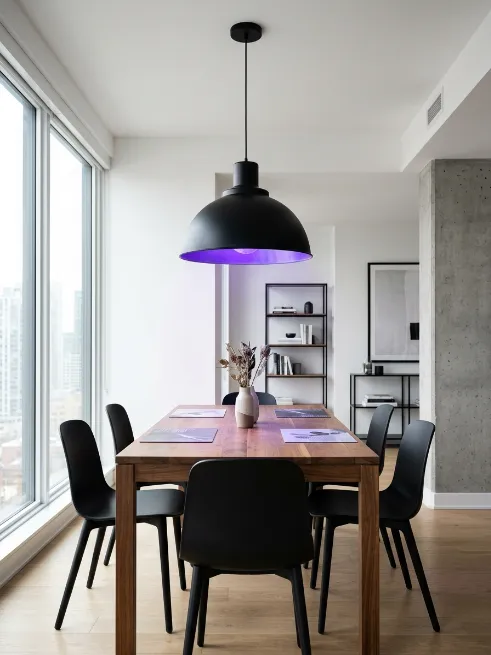 Add a black light fixture as a focal point