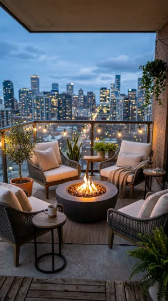 Add a fire pit if space and rules allow