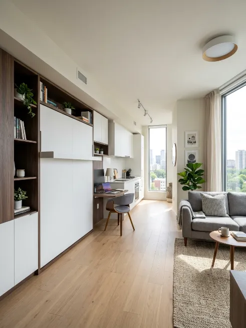 Add a murphy bed if your space allows