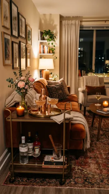 Add a small bar area for date nights in