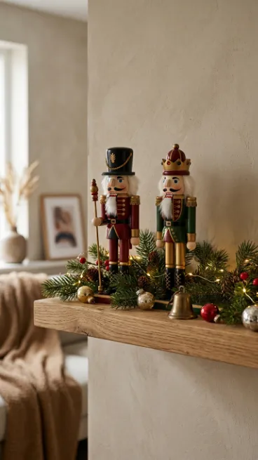 19. Add a Small Nutcracker or Figurine Display