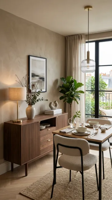Add a small sideboard for extra storage