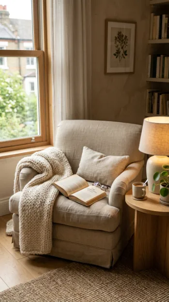 Add a soft throw blanket