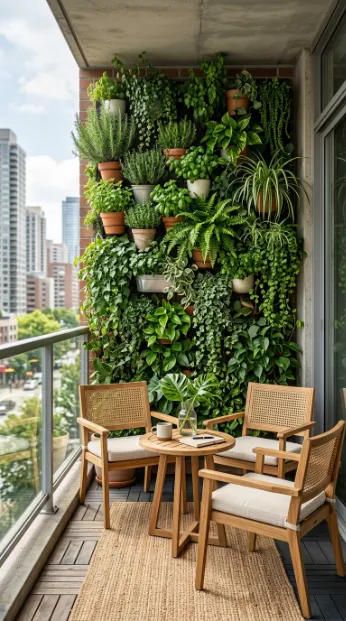 Add a vertical garden wall