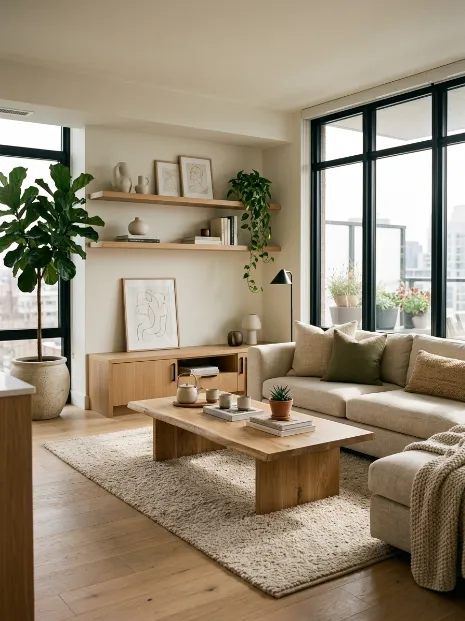 Bring in natural wood tones 1