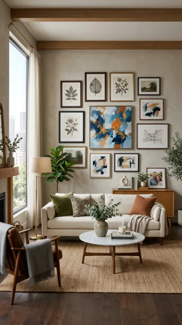 Choose artwork that represents both of your interests