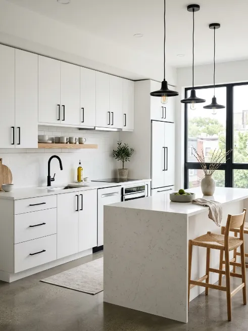 Choose black hardware for a modern touch