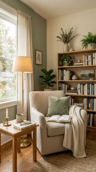 Choose calming wall colors nearby