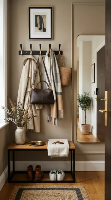 Choose coat hooks that match your style