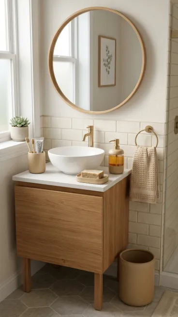 Choose coordinated bath accessories