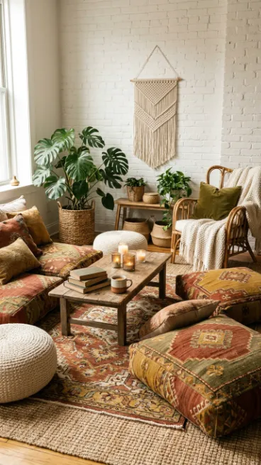 Choose floor cushions for extra seating
