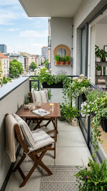 Choose furniture sized for your balcony