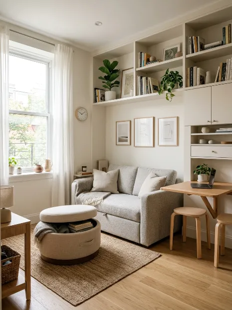 Choose furniture that serves two purposes