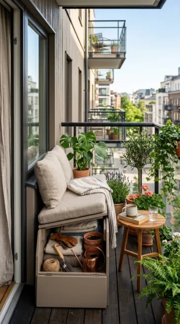Choose furniture with built in storage