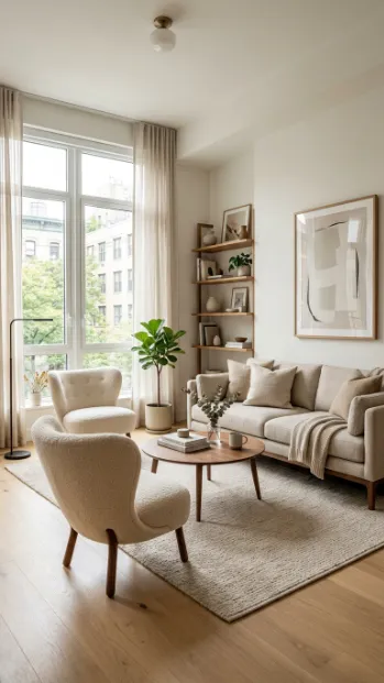 Choose furniture with exposed legs