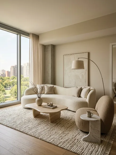 Choose furniture with interesting silhouettes