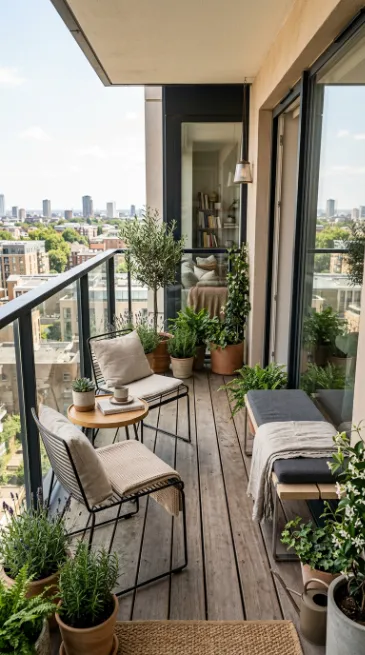 Choose furniture with a small footprint