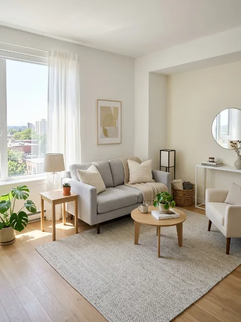 Choose light and neutral wall colors