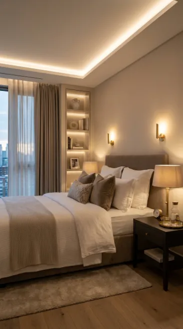Choose lighting that works for both morning and night routines