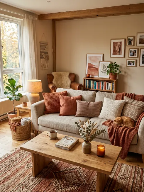 Choose warm earthy colors