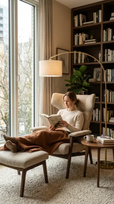 Choose a chair that reclines slightly