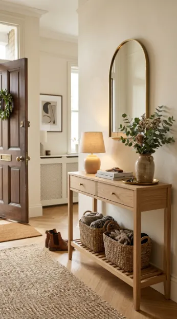 Choose a console table with storage