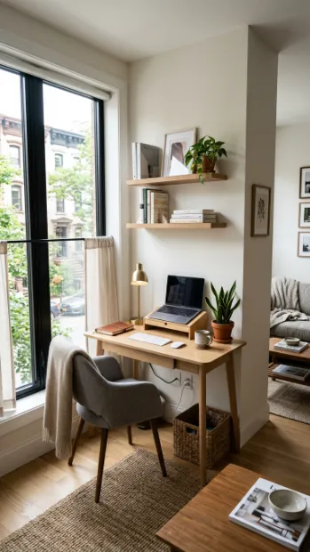 Choose a corner with natural light