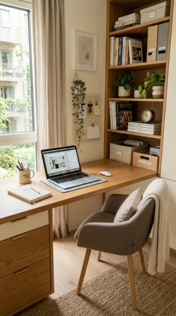 Choose a desk with built in storage