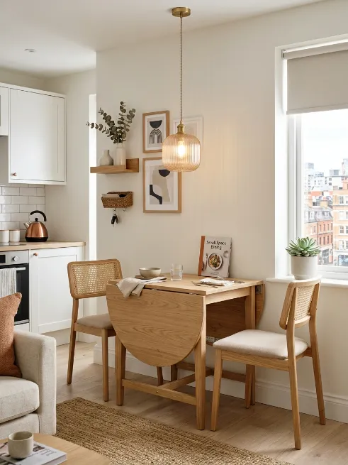 Choose a dining table that expands or folds