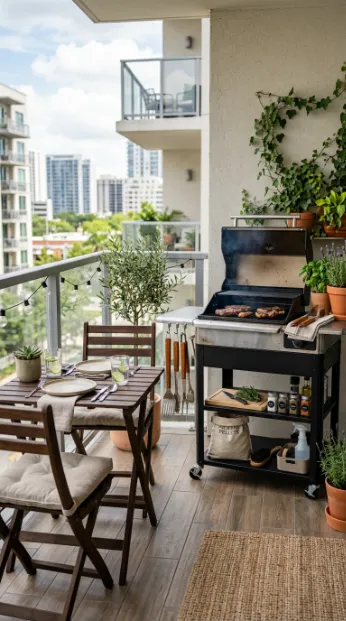 Choose a grill station with storage