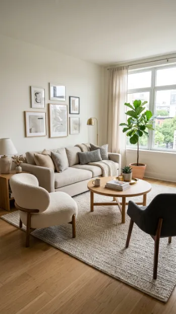 Float your furniture away from the walls