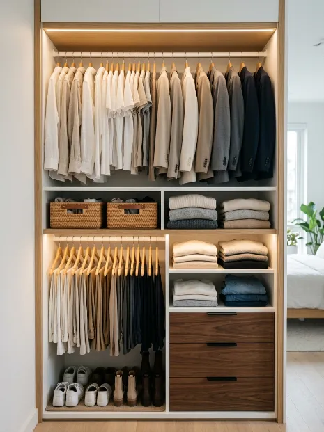 Keep your closet organized and visible