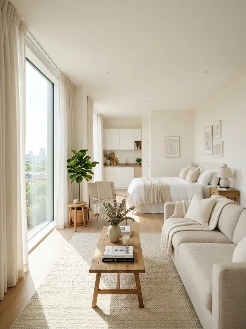 Keep your color palette light near the windows