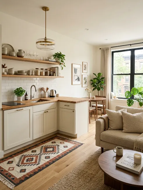 Keep your kitchen area visually separate