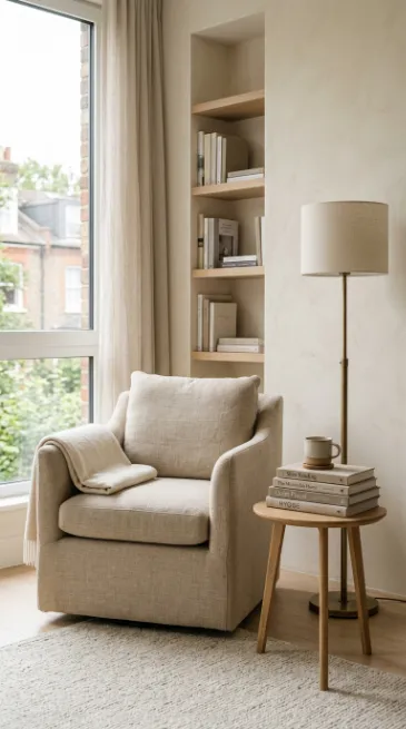 Keep the space simple and distraction free