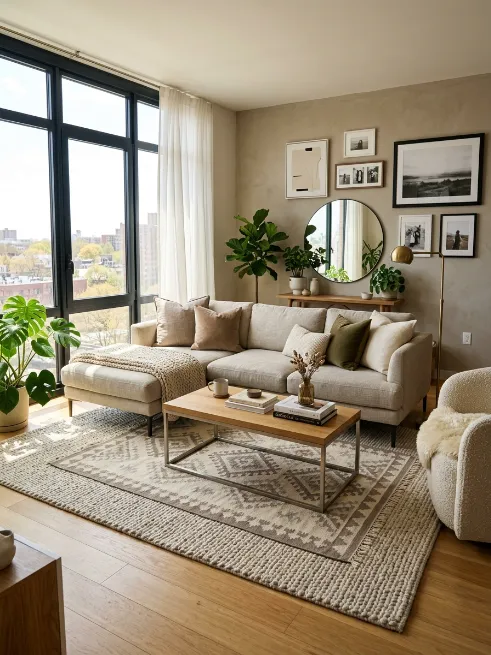 Layer rugs for extra texture