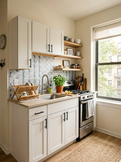 Try a temporary backsplash