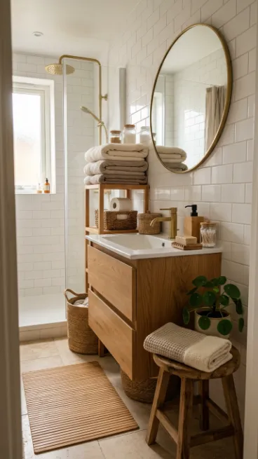 Use bamboo or wood accents