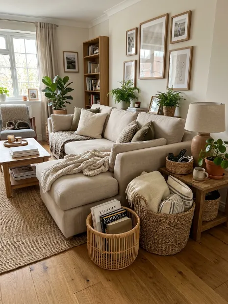 Use baskets for storage instead of bins