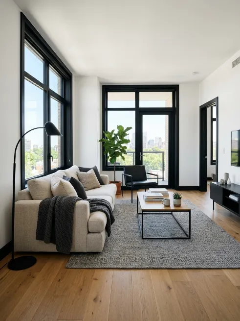Use black trim around windows or doors