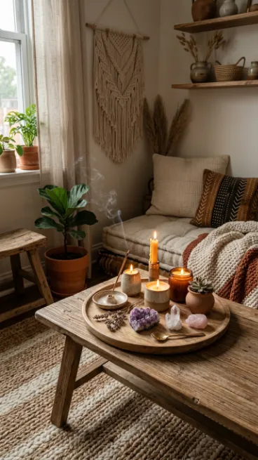 Use candles and incense for atmosphere